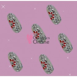 Decoratiuni 3D Metalice 059 Argintii Full Tips 